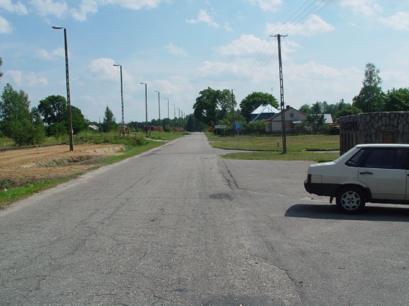 Sobibor station in distance